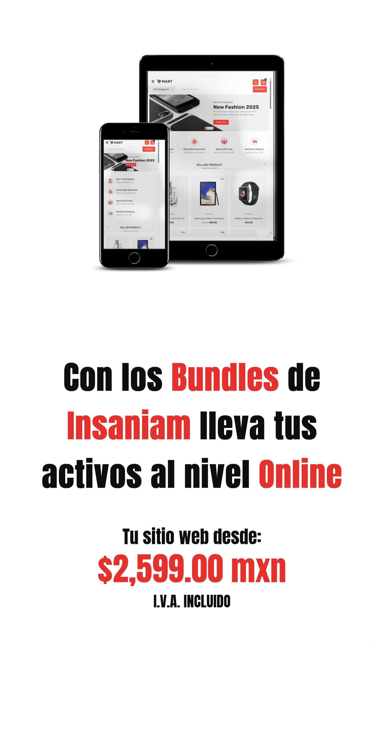 Promoción de bundles - Crea tu sitio web profesional